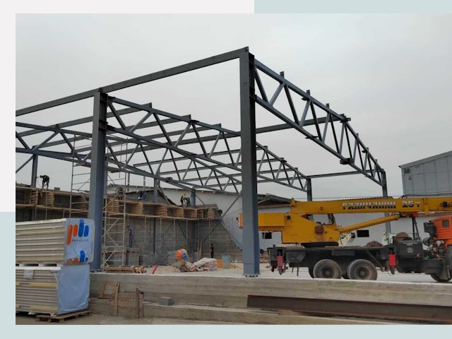 Строительство цехов в Вичуге