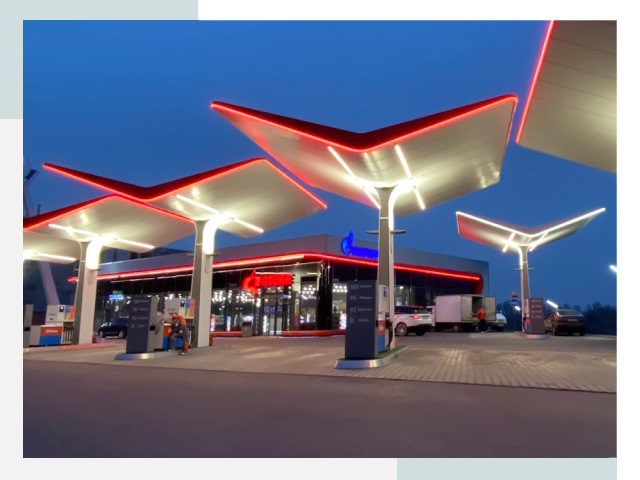 Навесы для АЗС в Вичуге