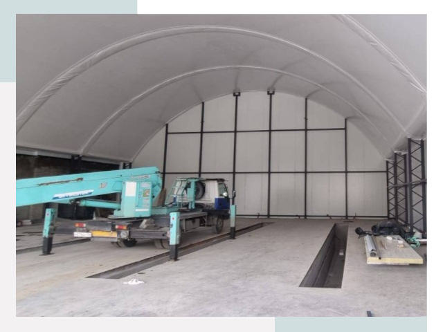 Внутреннее оснащение ангаров в Вичуге