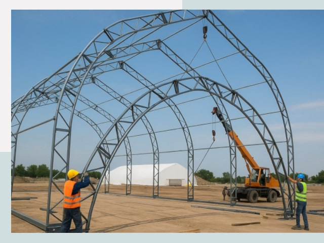 Монтаж ангаров в Вичуге от 610 руб. - Надежно и быстро